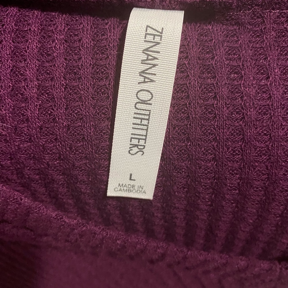 NWOT  Zenana eggplant tunic